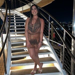 Brown Halter Neck Dress